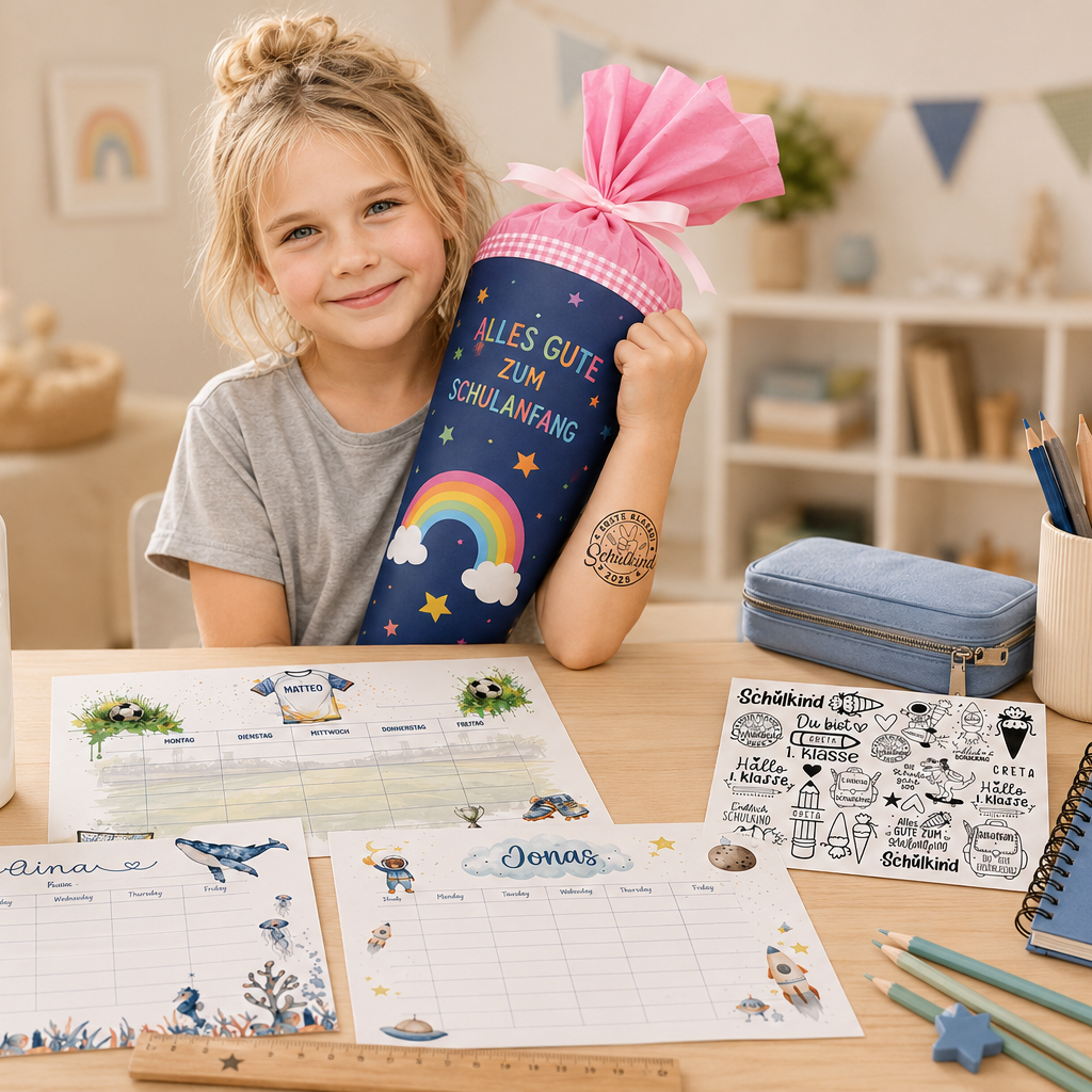 Originelle Geschenke zum Schulstart, zur Einschulung und zum Kita-Beginn