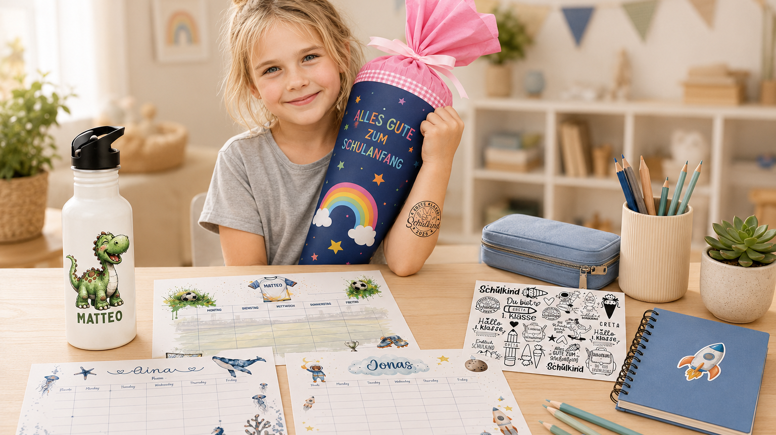 Originelle Geschenke zum Schulstart, zur Einschulung und zum Kita-Beginn