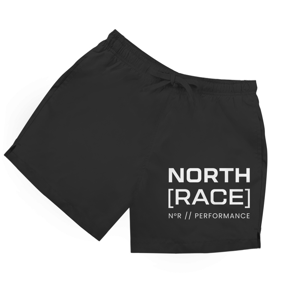 Badehose "North Race" | Badeshorts Herren | in blau, rot oder schwarz Printegy