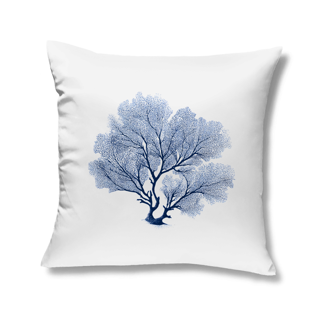 Kissen maritim | Korallen | 40 x 40 cm | mit Füllung | Beach House Style Printegy