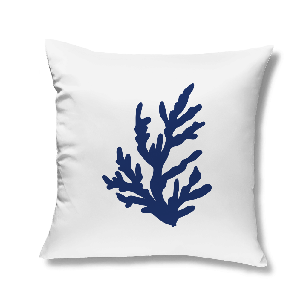 Kissen maritim | Korallen | 40 x 40 cm | mit Füllung | Beach House Style Printegy