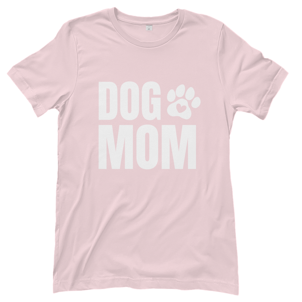 Damen T-Shirt DOG MOM | klassisches Baumwoll T-Shirt in 5 Farben Printegy
