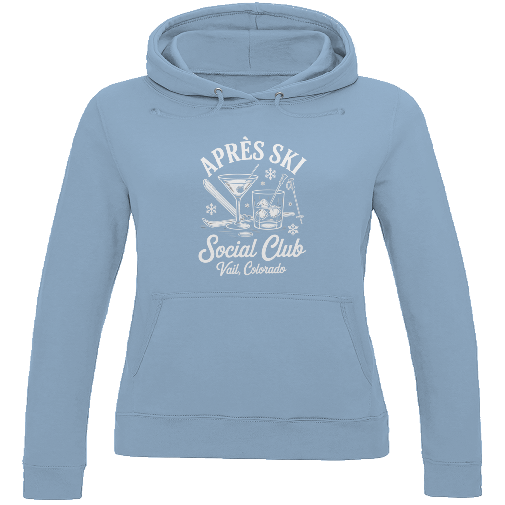 Damen Hoodie Aprés Ski Social Club | in vier Farben Printegy