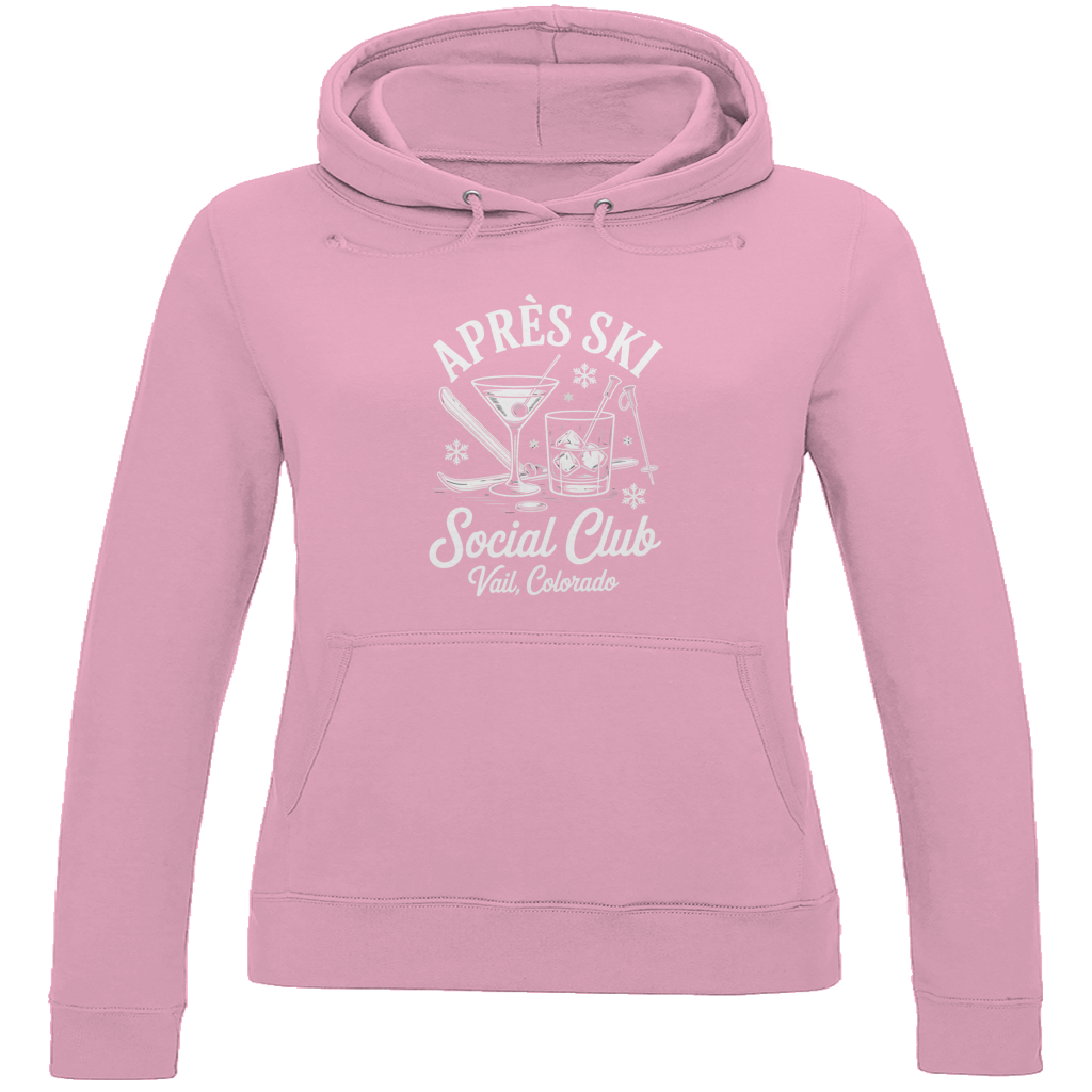 Damen Hoodie Aprés Ski Social Club | in vier Farben Printegy