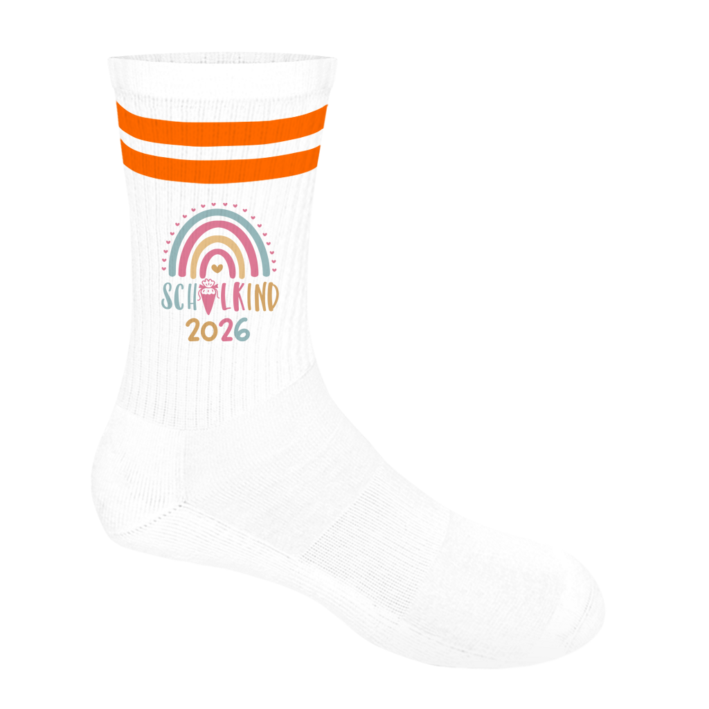Socken mit Streifen Schulkind 26 Printegy