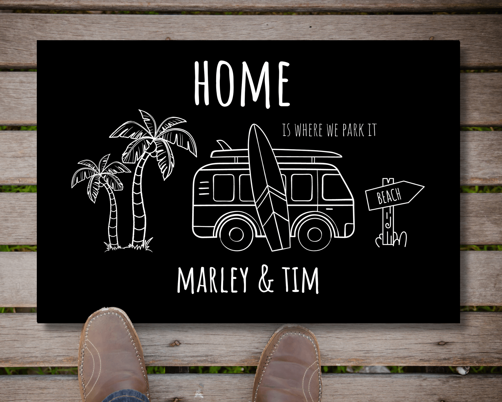 Fußmatte Camper | Personalisiert | Wohnmobil Camping - Roo's Gift Shop