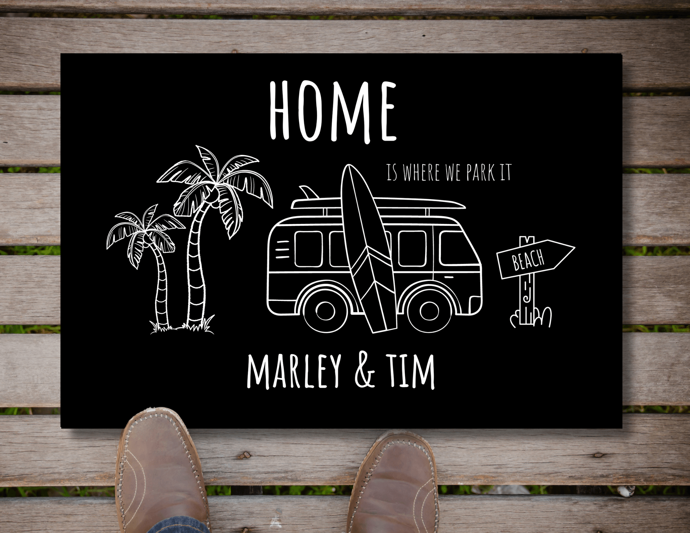 Fußmatte Camper | Personalisiert | Wohnmobil Camping - Roo's Gift Shop