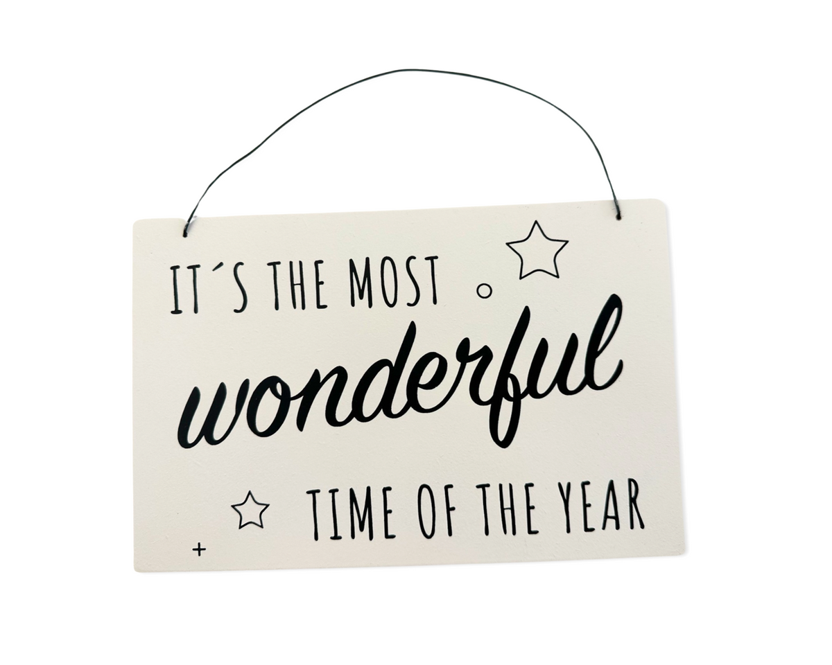 Schild aus Holz | Weihnachten Roo's Gift Shop
