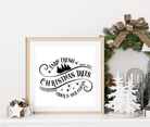 Poster Weihnachten | Farm House Stil | schwarz weiß - Roo's Gift Shop