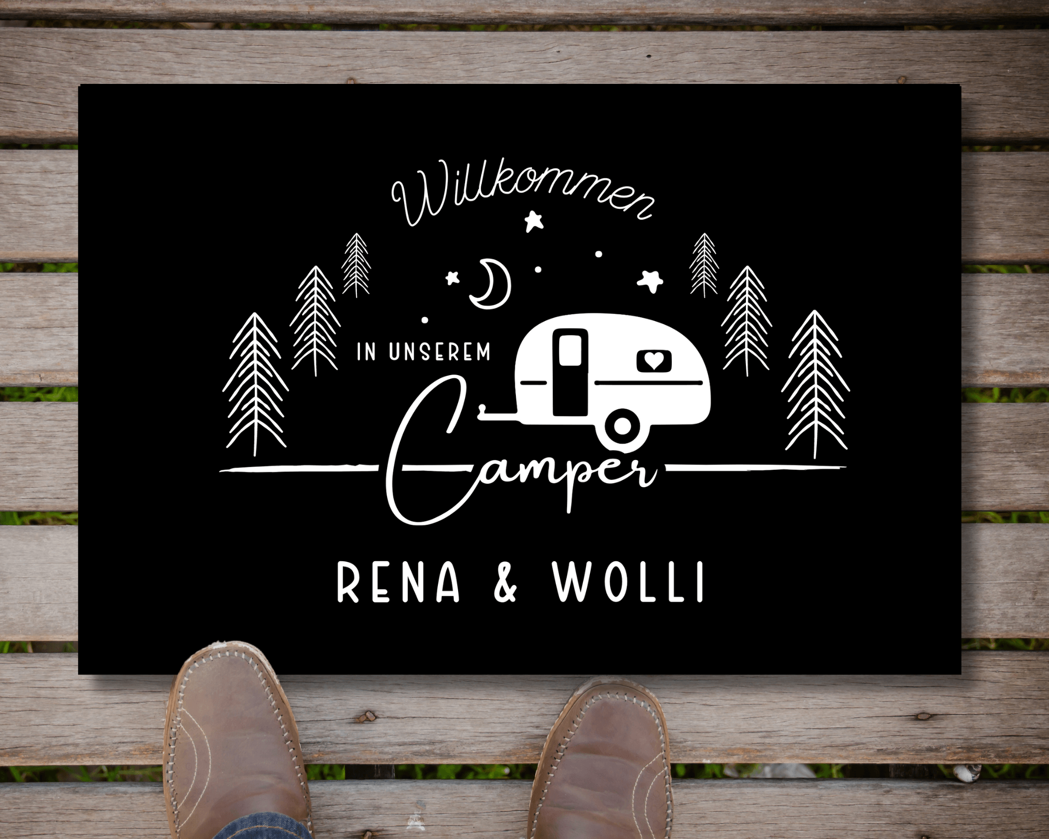 Fußmatte Camper | Personalisiert | Wohnmobil Camping - Roo's Gift Shop