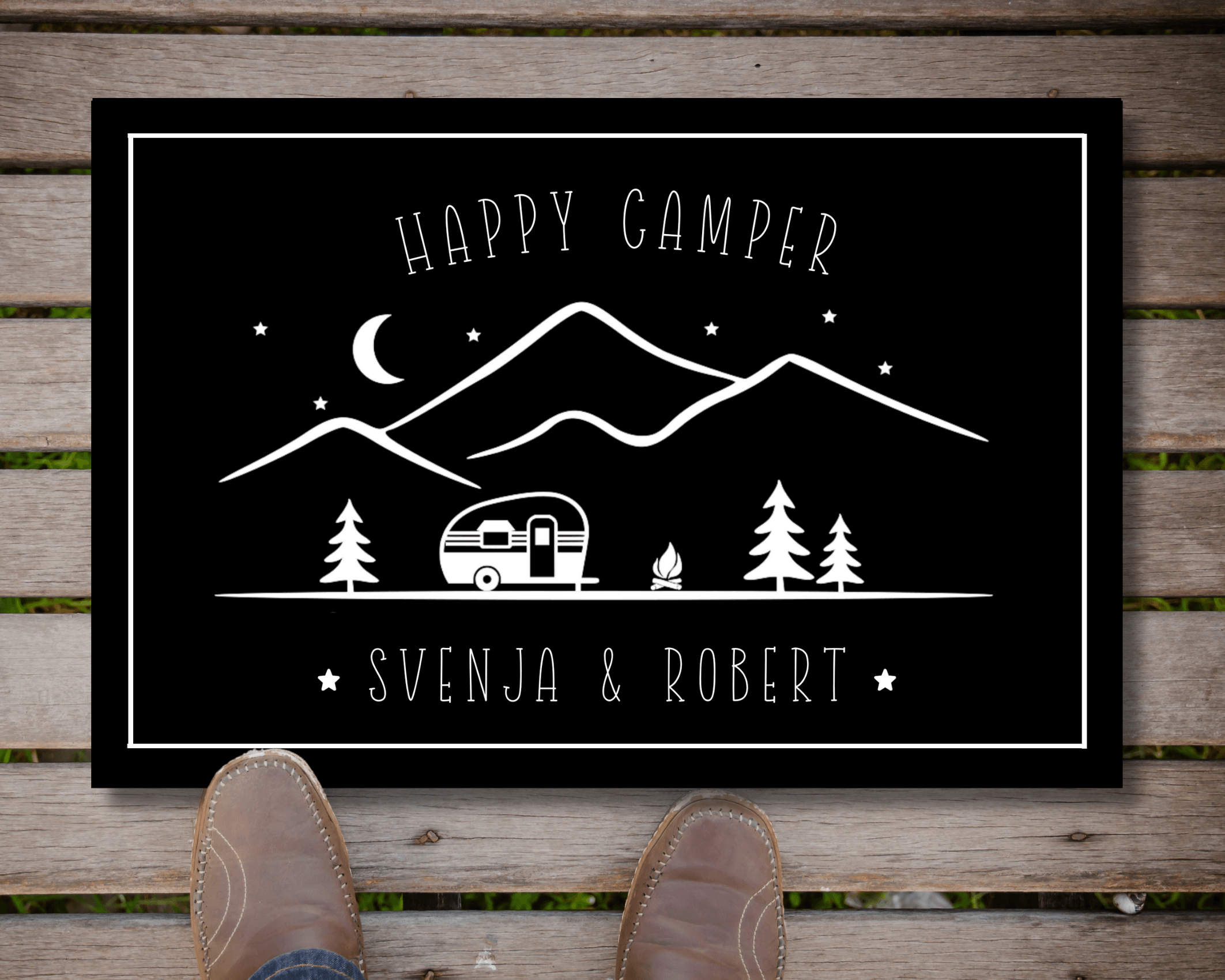 Fußmatte Camper | Personalisiert | Wohnmobil Camping - Roo's Gift Shop
