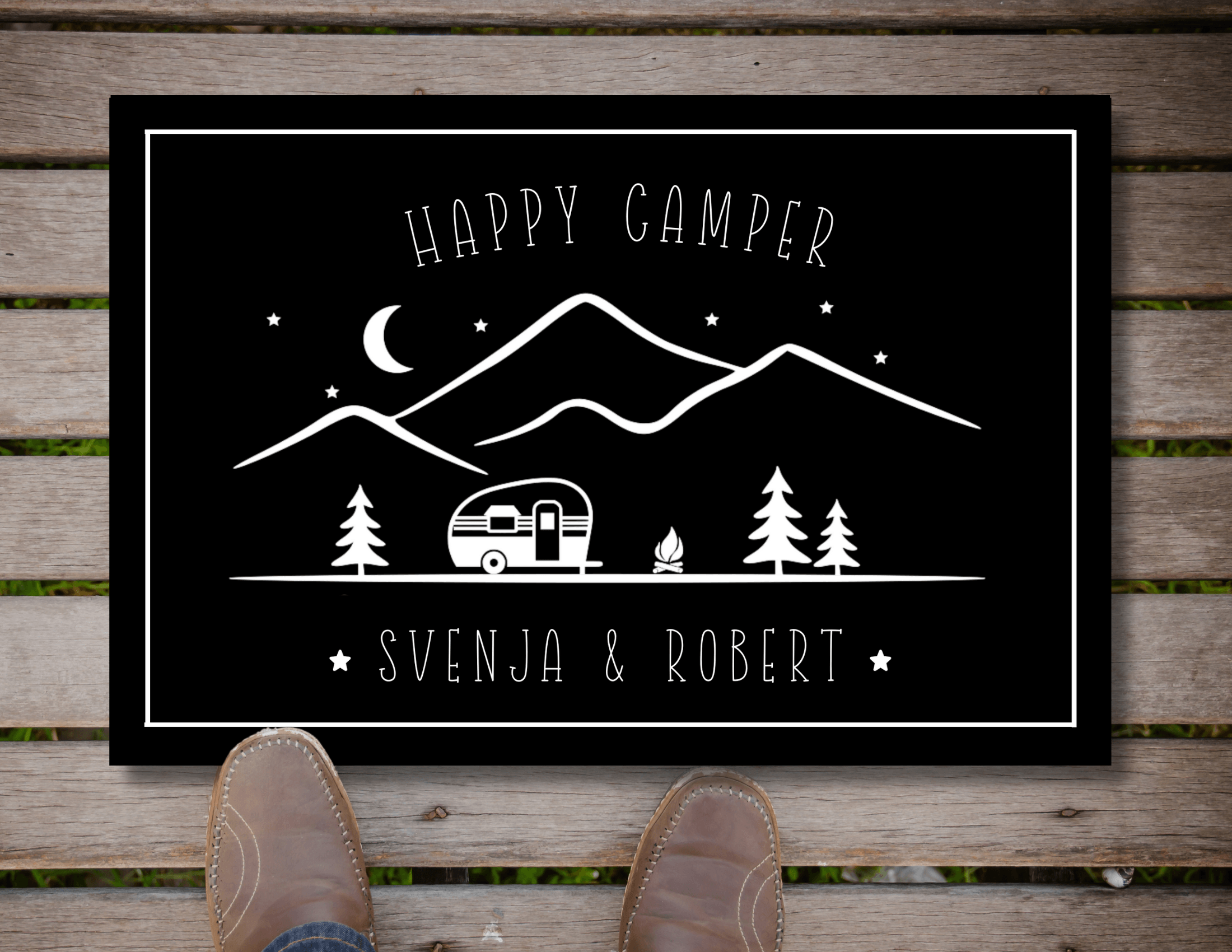 Fußmatte Camper | Personalisiert | Wohnmobil Camping - Roo's Gift Shop