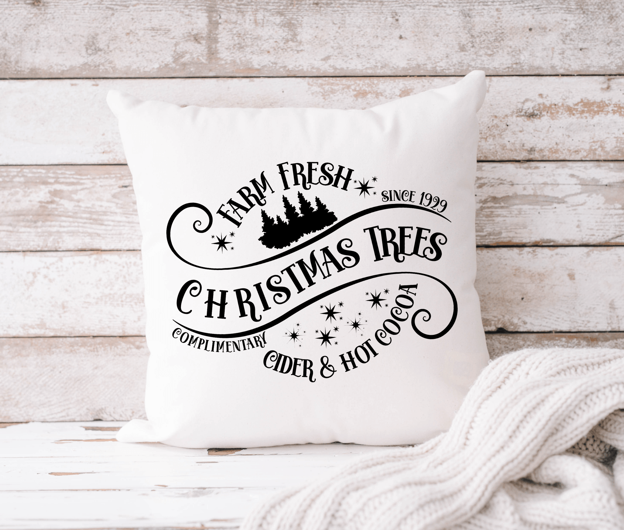 Kissen | Weihnachten | Farm Fresh Christmas Trees - Roo's Gift Shop