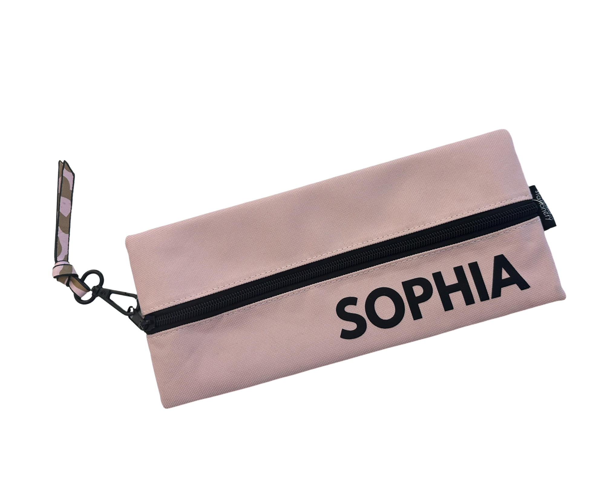Flache rosa Kosmetiktasche | Schminktasche | personalisierbar Roo's Gift Shop