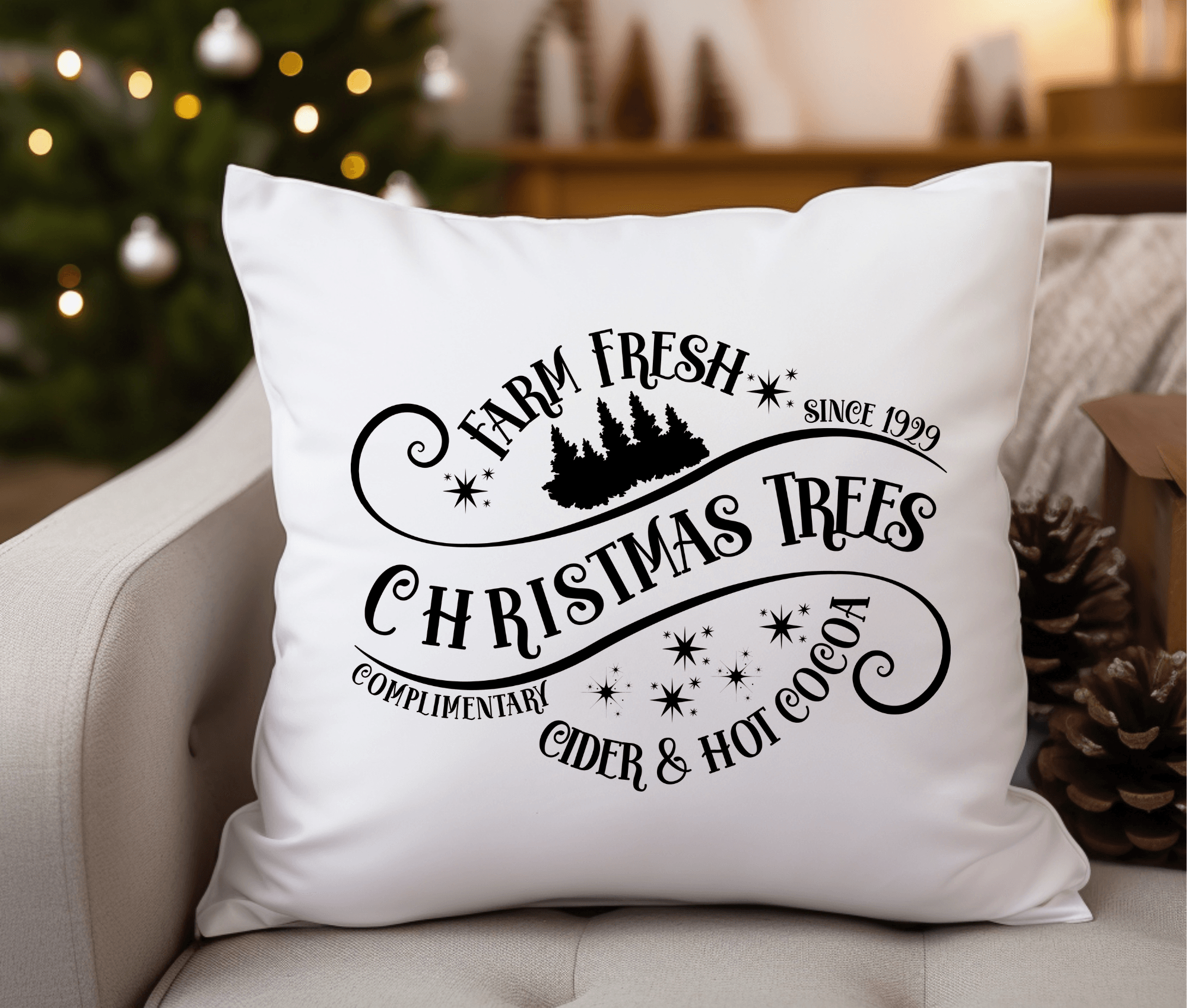 Kissen | Weihnachten | Farm Fresh Christmas Trees - Roo's Gift Shop