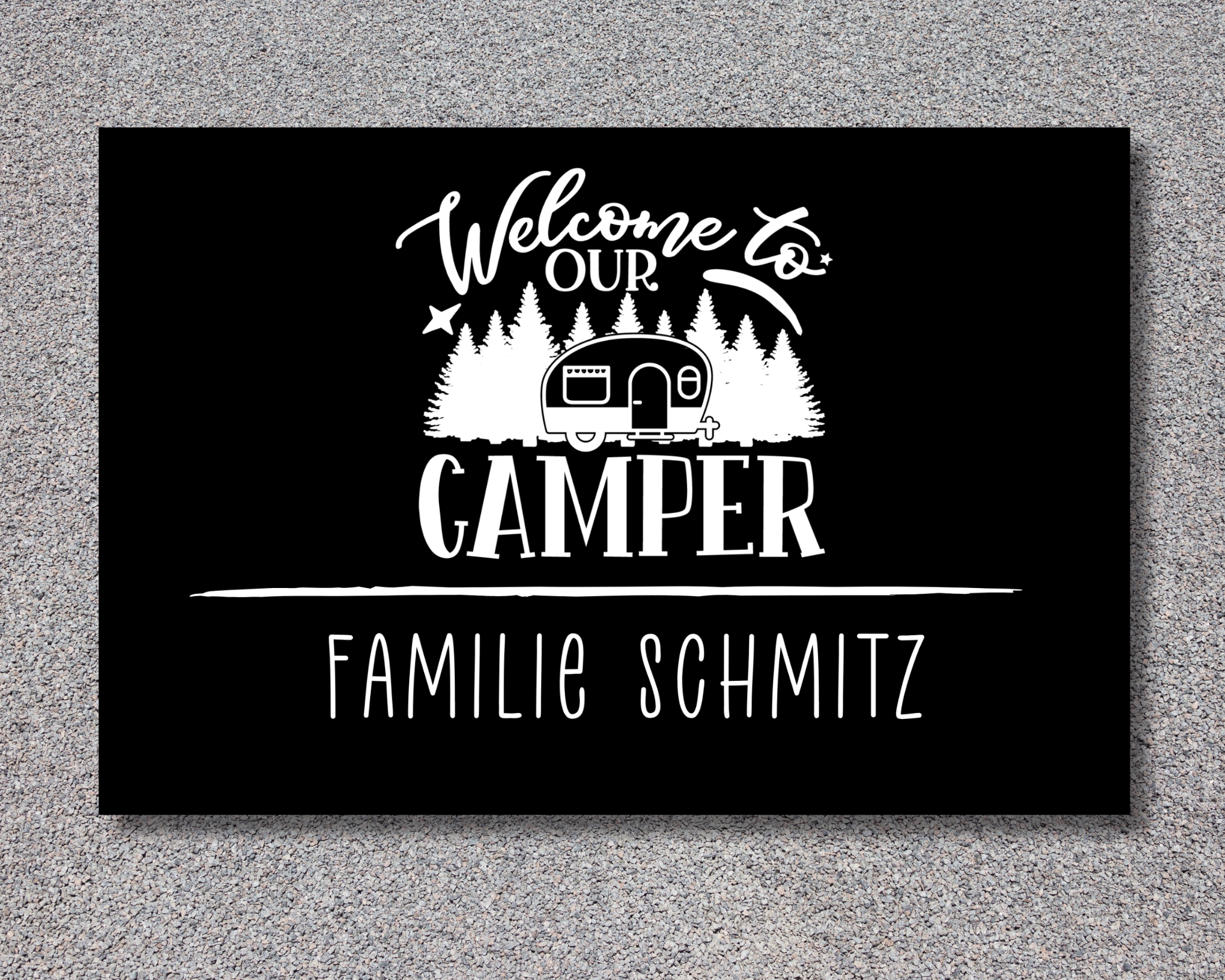 Fußmatte Camper | Personalisiert | Wohnmobil Camping - Roo's Gift Shop