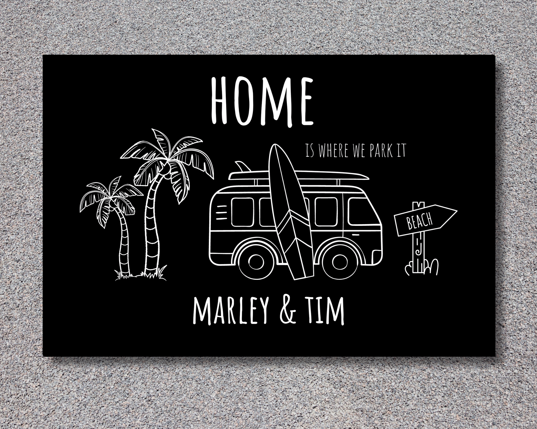 Fußmatte Camper | Personalisiert | Wohnmobil Camping - Roo's Gift Shop