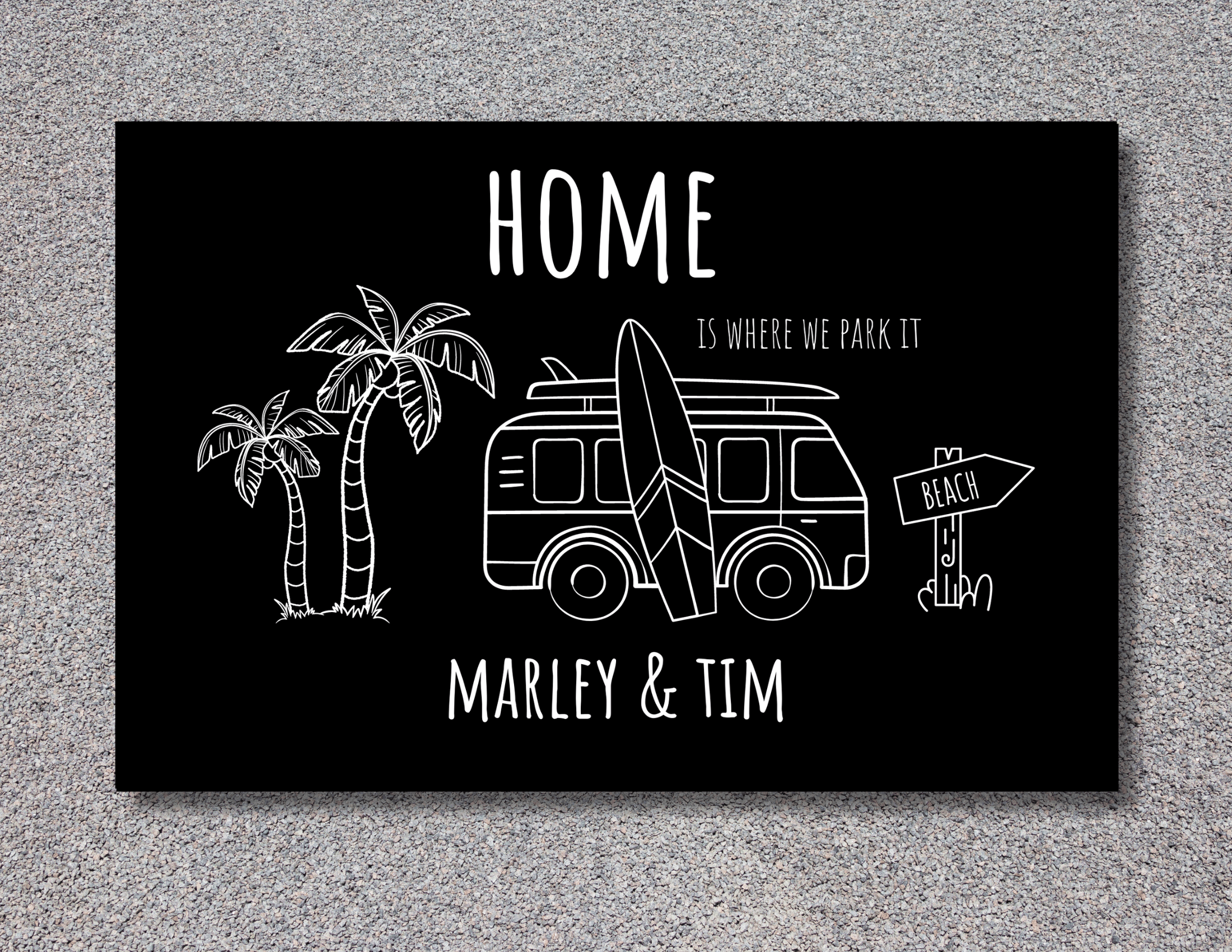 Fußmatte Camper | Personalisiert | Wohnmobil Camping - Roo's Gift Shop