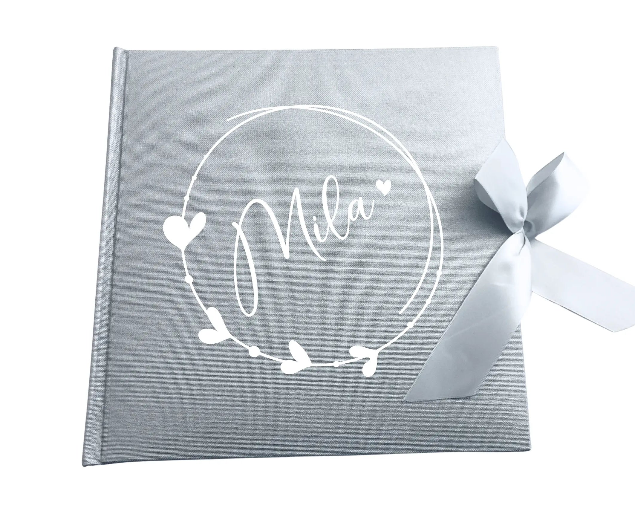 Album | zur Geburt Taufe | personalisiert | silber Roo's Gift Shop