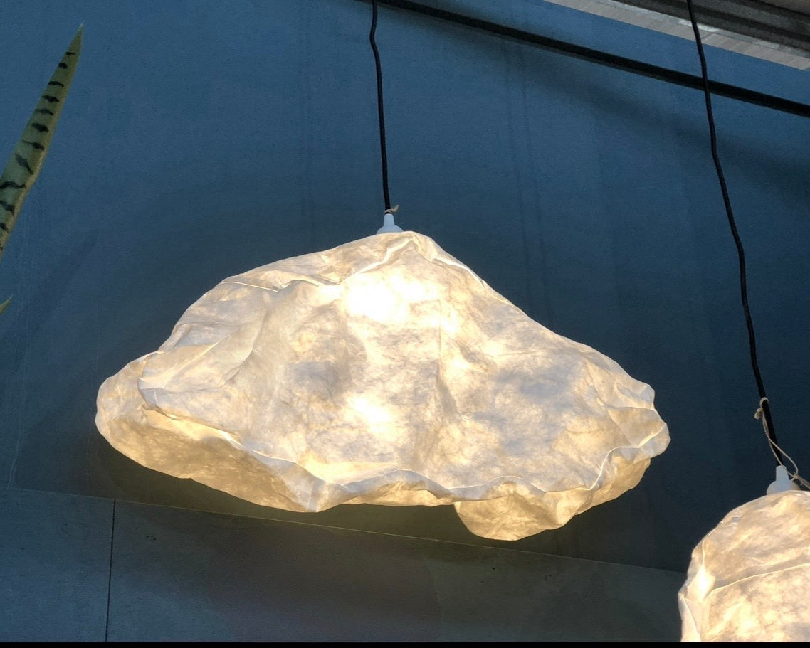 Wolkenlampe aus Papier – großer Lampenschirm in Wolkenform | Sanftes Licht für Kinderzimmer, Wohnzimmer & Flur Roo's Gift Shop