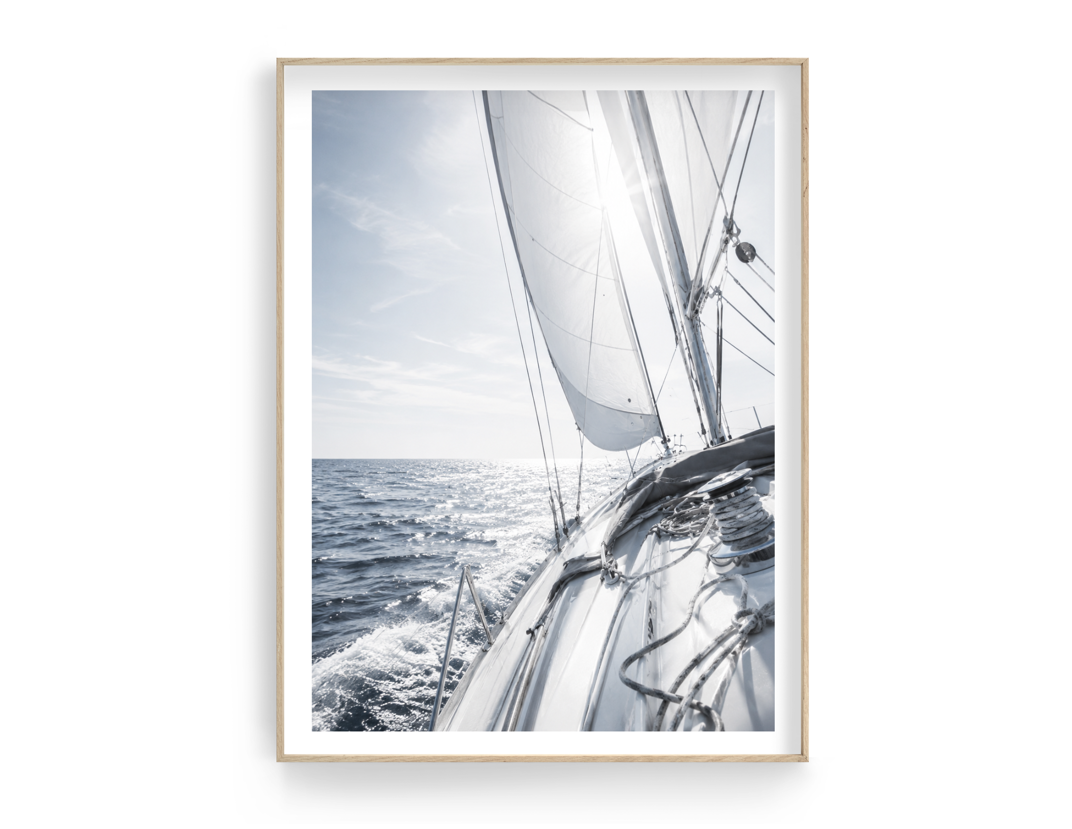 Poster Segeln gerahmt