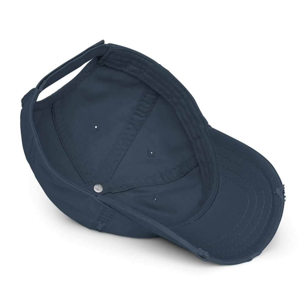 Basecap bestickt im used Look | Hamptons New York | unisex | in blau oder grau Roo's Gift Shop