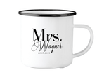 Emaille Tasse | Hochzeit | personalisiert | Braut Bräutigam - Roo's Gift Shop