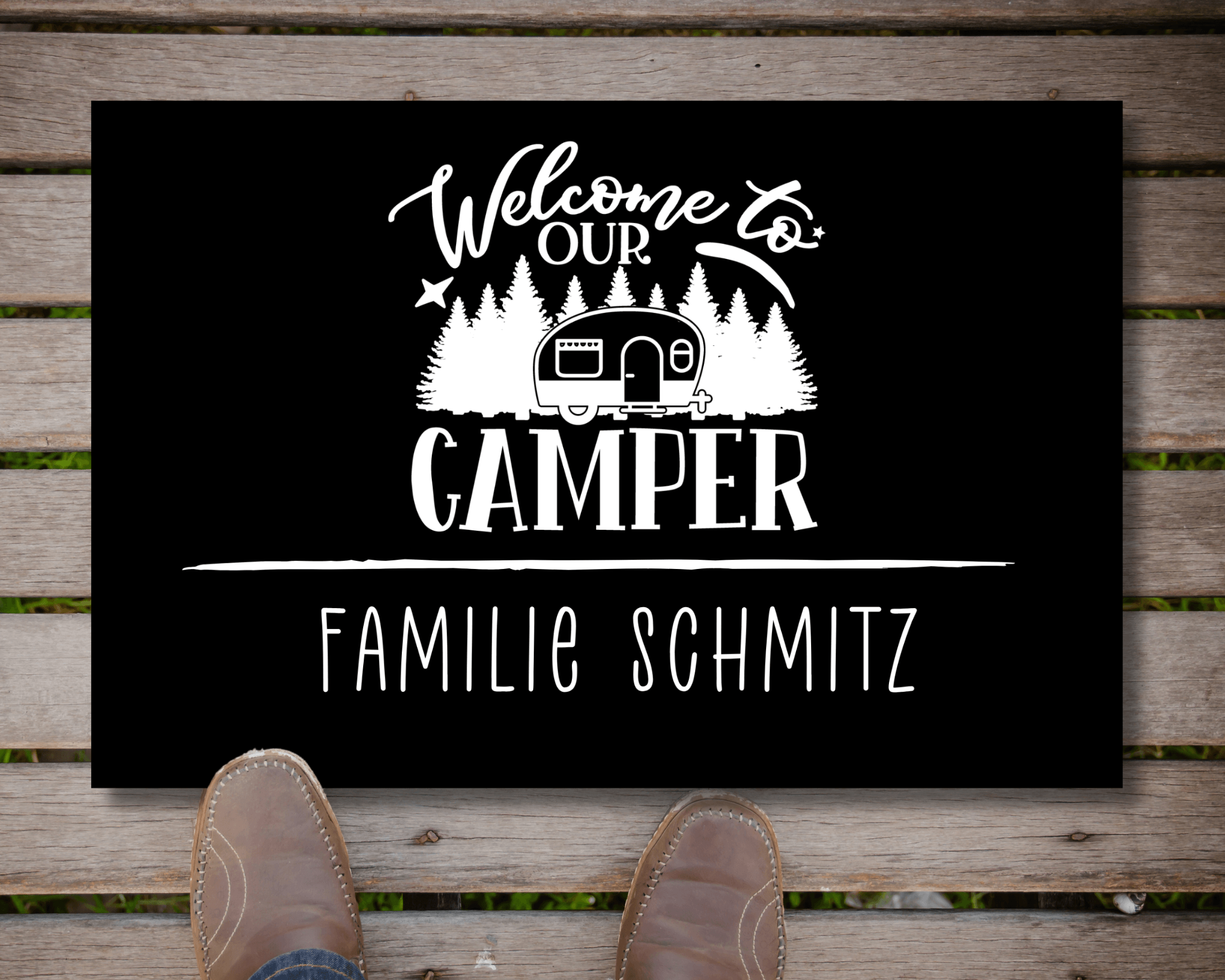 Fußmatte Camper | Personalisiert | Wohnmobil Camping - Roo's Gift Shop