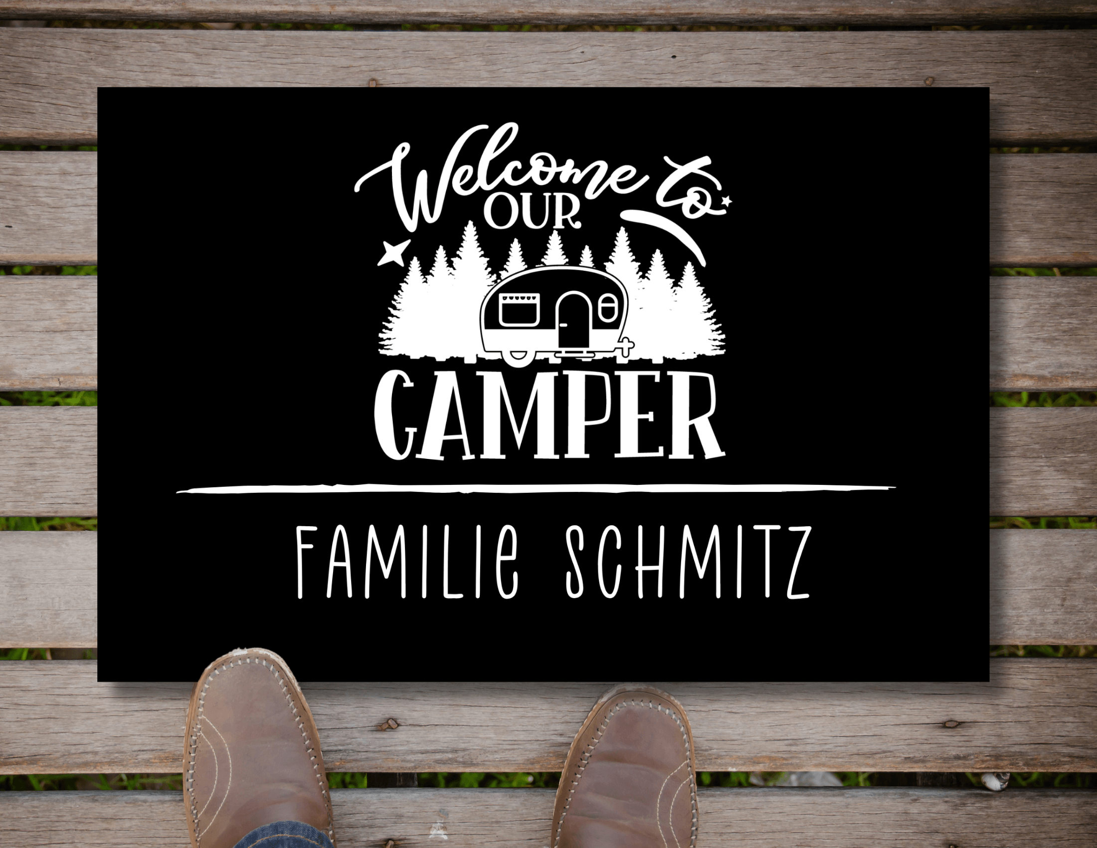 Fußmatte Camper | Personalisiert | Wohnmobil Camping - Roo's Gift Shop
