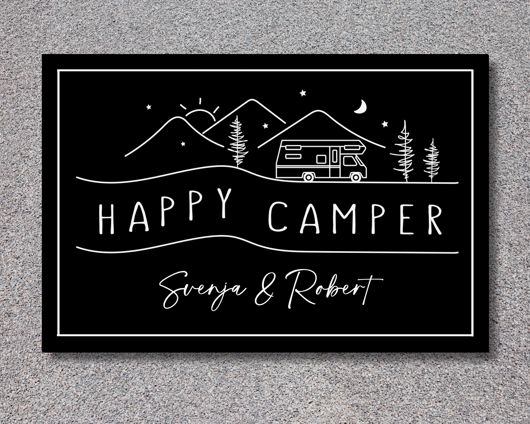Fußmatte Camper | Personalisiert | Wohnmobil Camping - Roo's Gift Shop