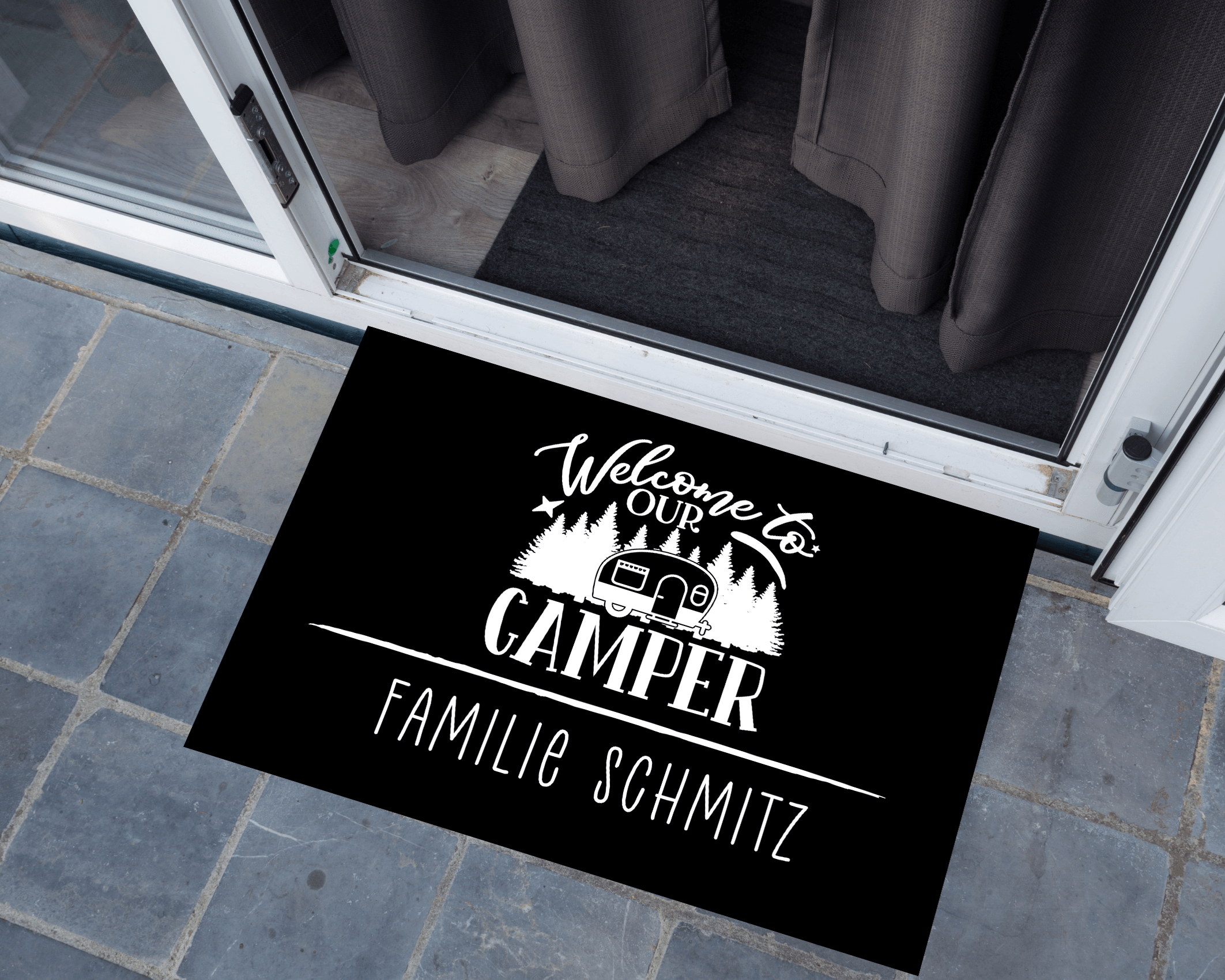 Fußmatte Camper | Personalisiert | Wohnmobil Camping - Roo's Gift Shop