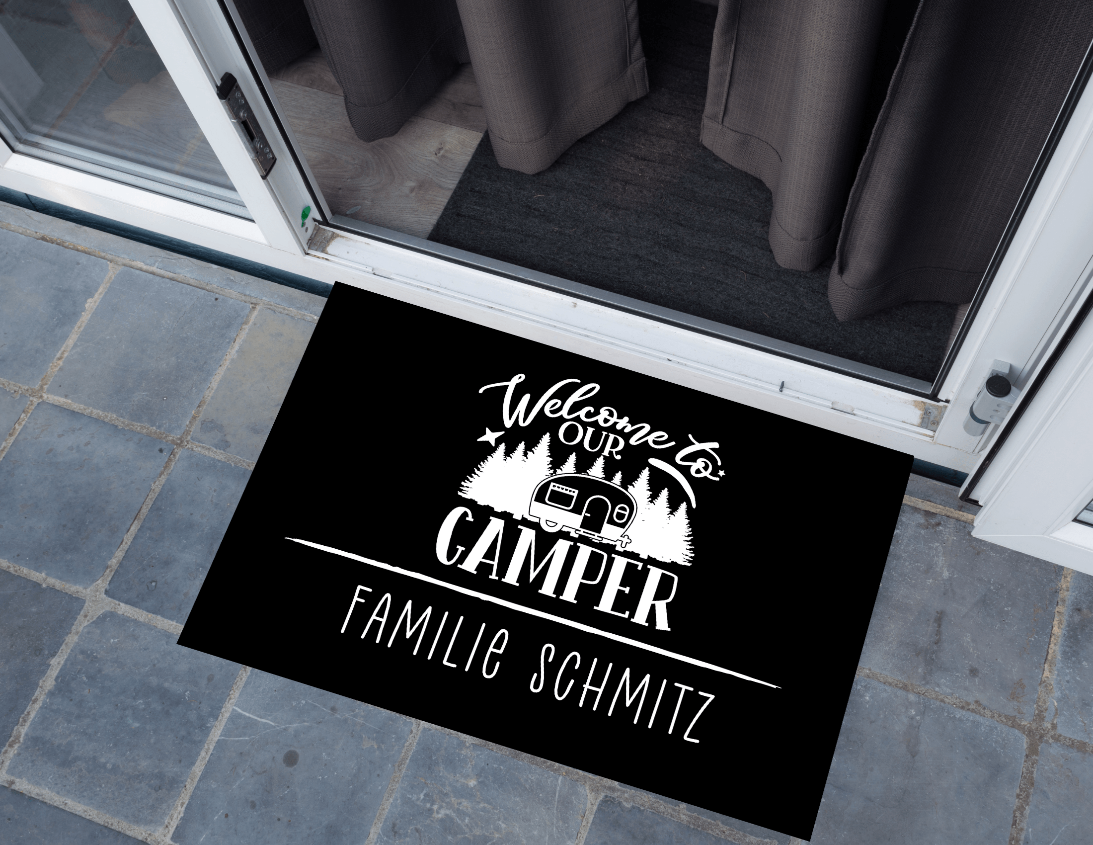 Fußmatte Camper | Personalisiert | Wohnmobil Camping - Roo's Gift Shop