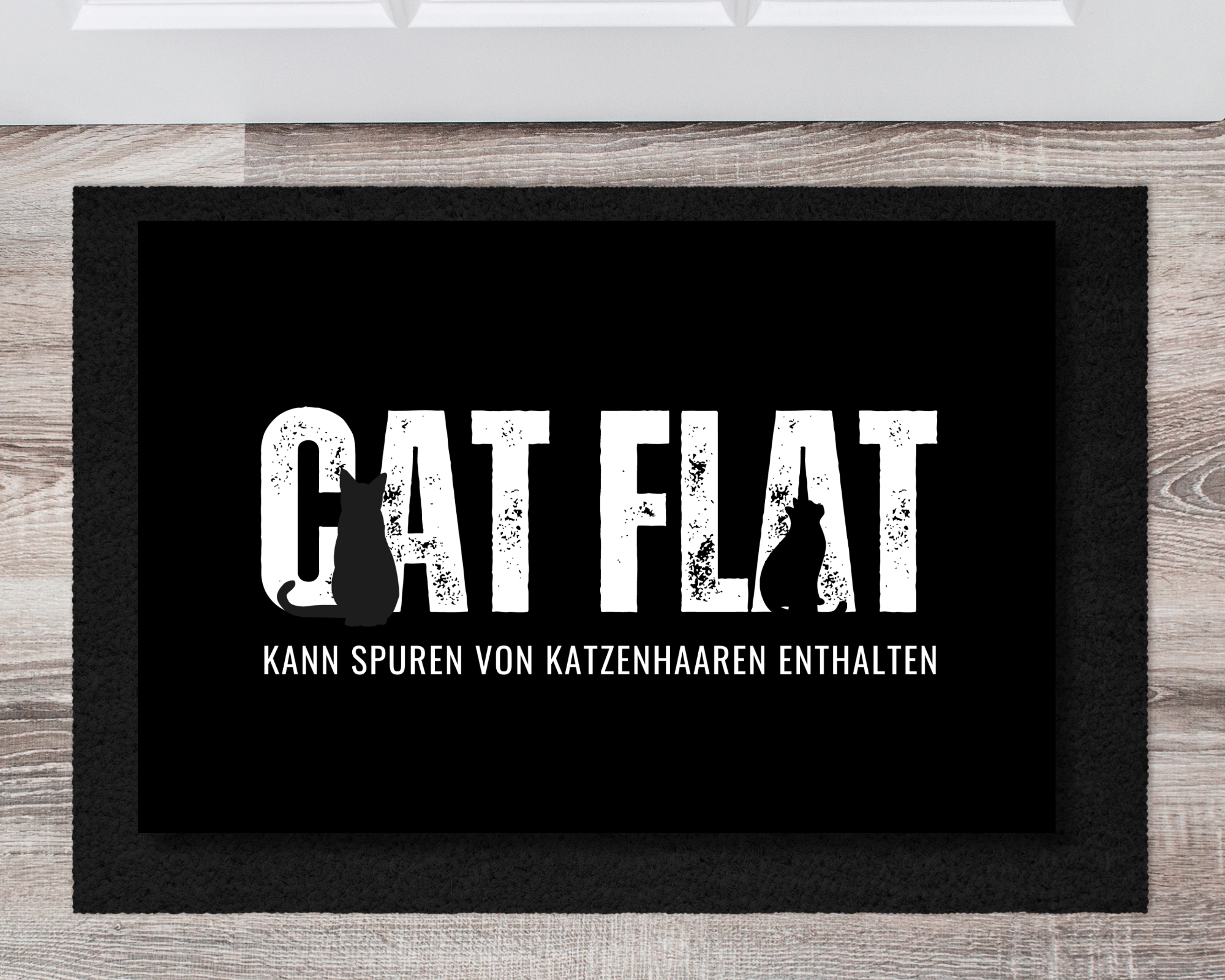 Fußmatte | Personalisiert Katzenliebhaber | Cat Flat - Roo's Gift Shop