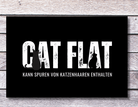 Fußmatte | Personalisiert Katzenliebhaber | Cat Flat - Roo's Gift Shop