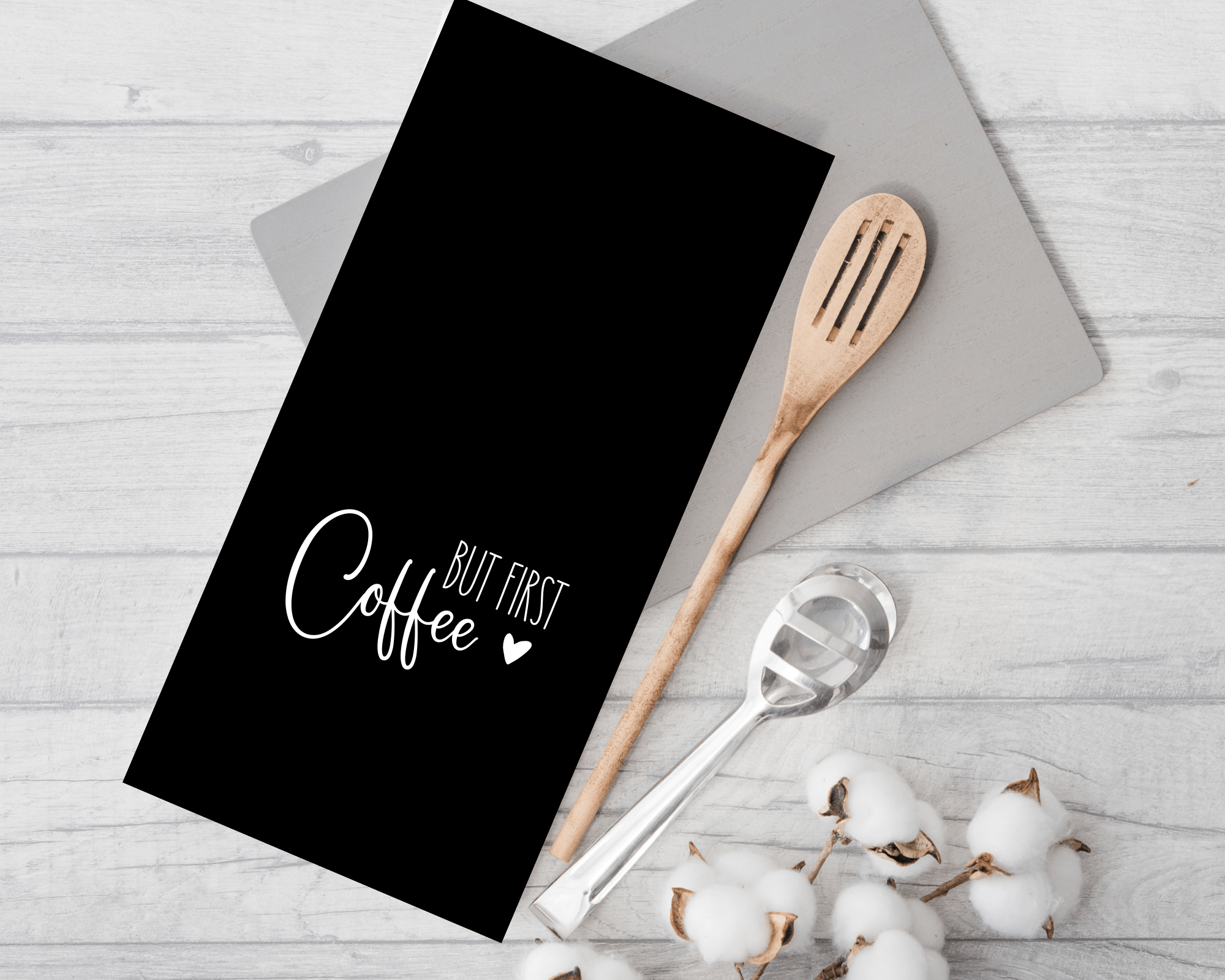 Geschirrtuch | But First Coffee | lustiger Spruch - Roo's Gift Shop