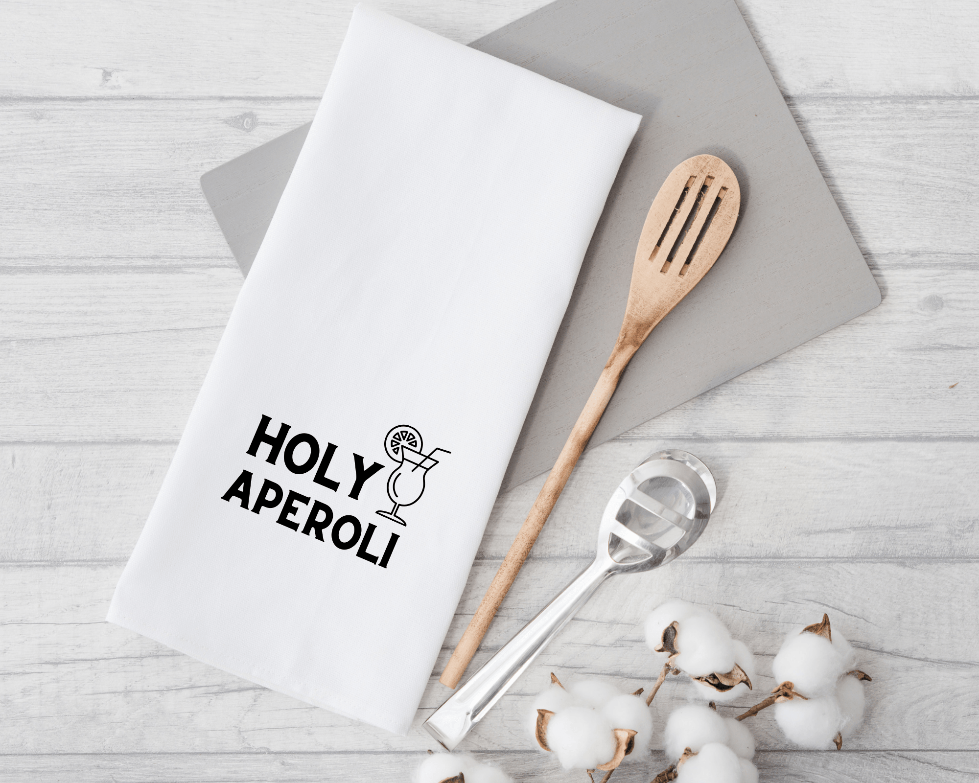Geschirrtuch | Holy Aperoly | lustiger Spruch - Roo's Gift Shop