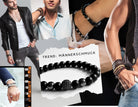 Braunes geflochtenes Lederarmband für Männer | Herrenarmband | Geschenk Vatertag