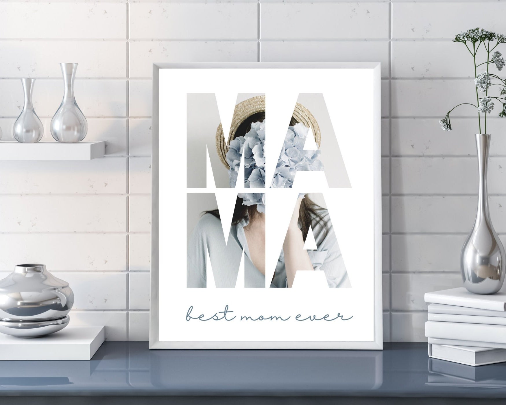 Bild Muttertag | Foto personalisiert | Geschenk für Deine Mama | Deine Fotos als hochwertiger digital Print