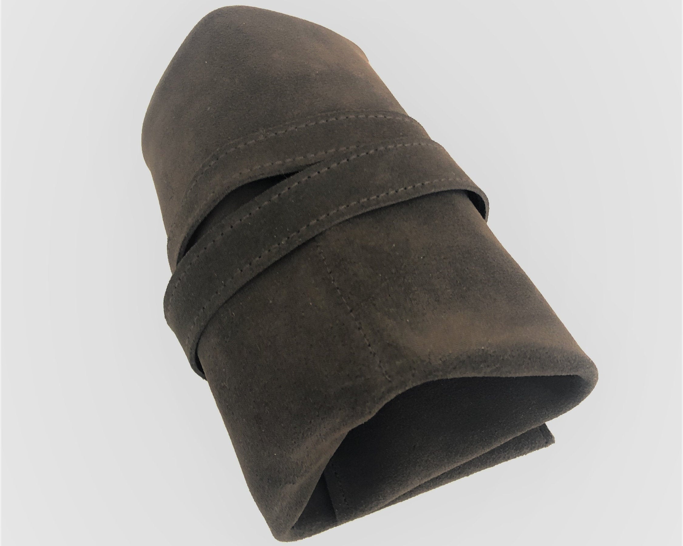 Braune Watch Rolls aus Wildleder | Geschenk Mann | Armbanduhren Rolle | Reise Uhren Etui | Uhrenrolle Leder | als 3er oder 4er