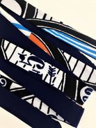 Schmaler seidiger Schal | Twilly | Handtasche Griff | Wrap | Tuch | Haarband | Armband | Taschenband lila blau violett orange