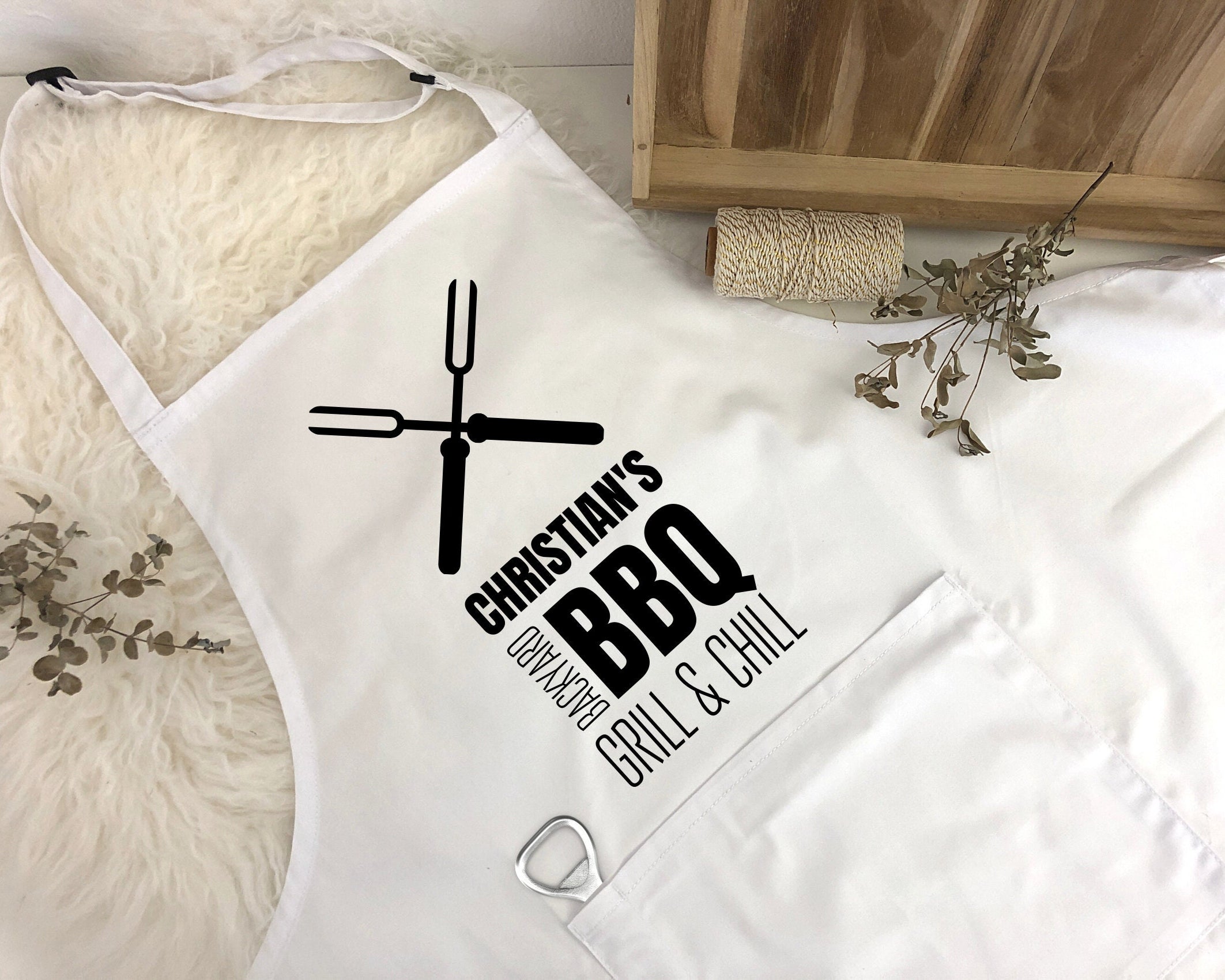 Grillschürze | BBQ Grill & Chill | personalisiert