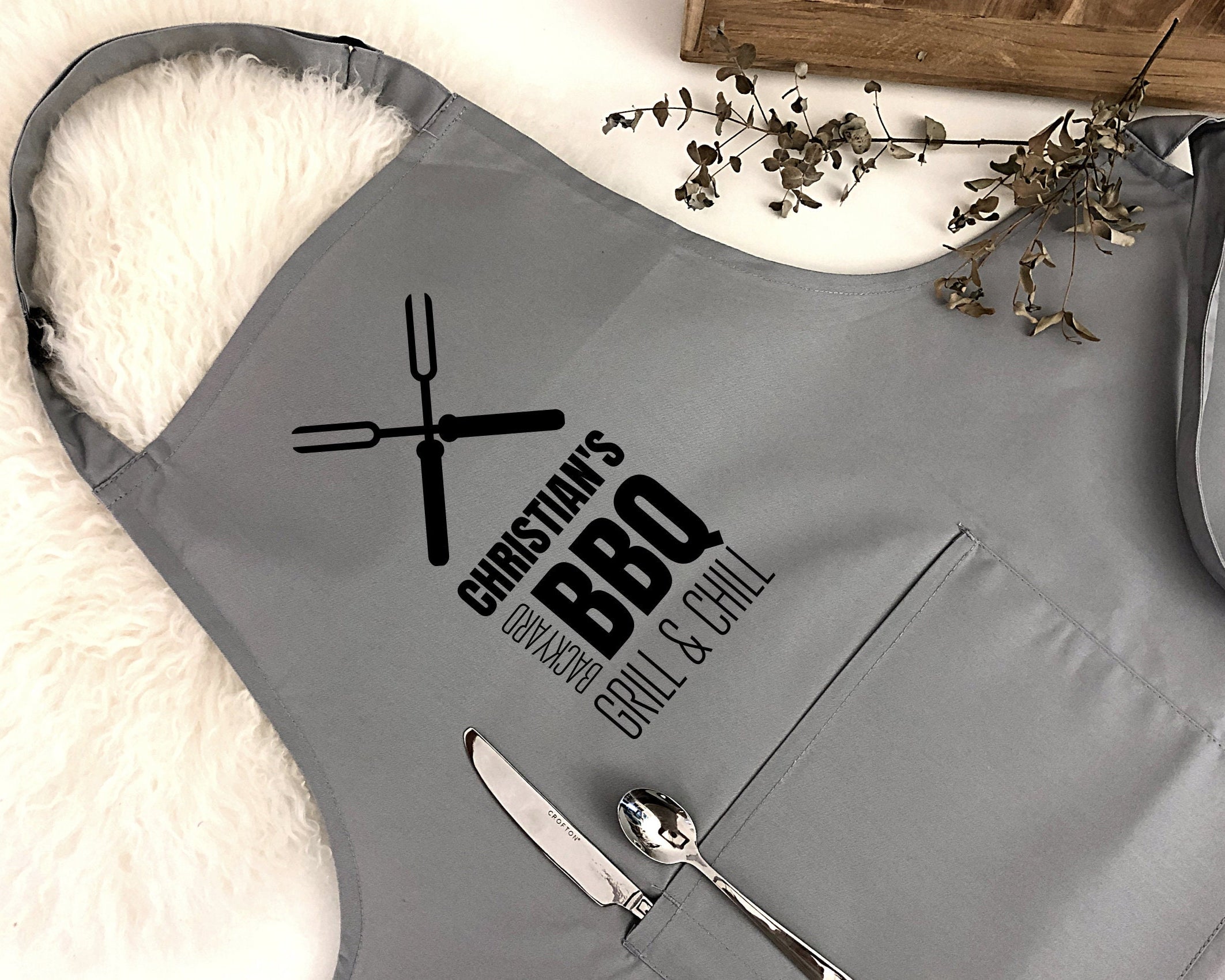 Grillschürze | BBQ Grill & Chill | personalisiert