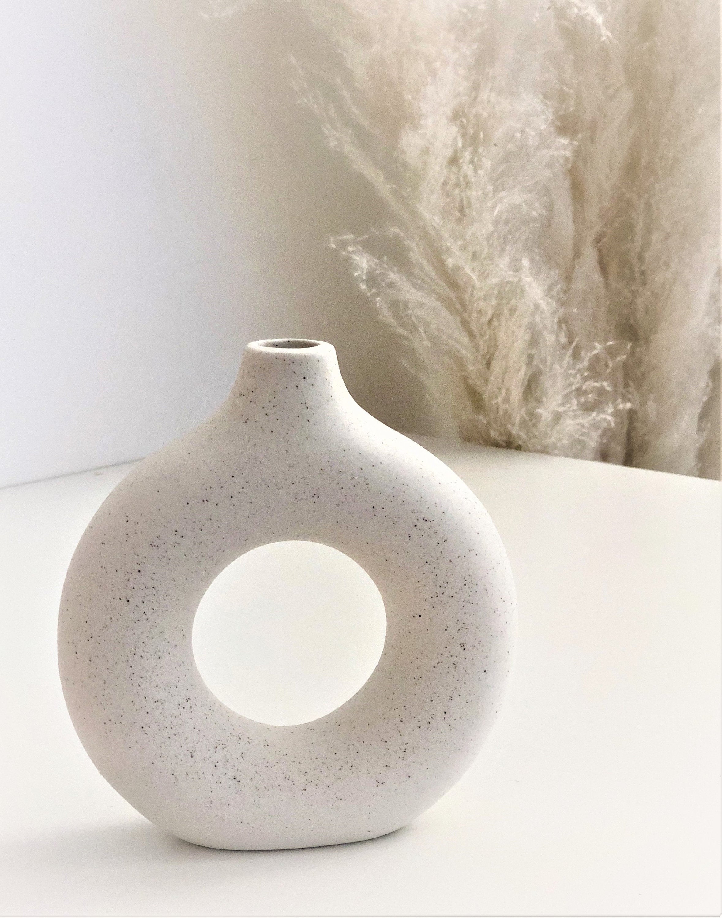 Donut Vasen unterschiedliche Größen | Deko Objekte | Nordic Stil | Skandi | Vase rund mit Loch