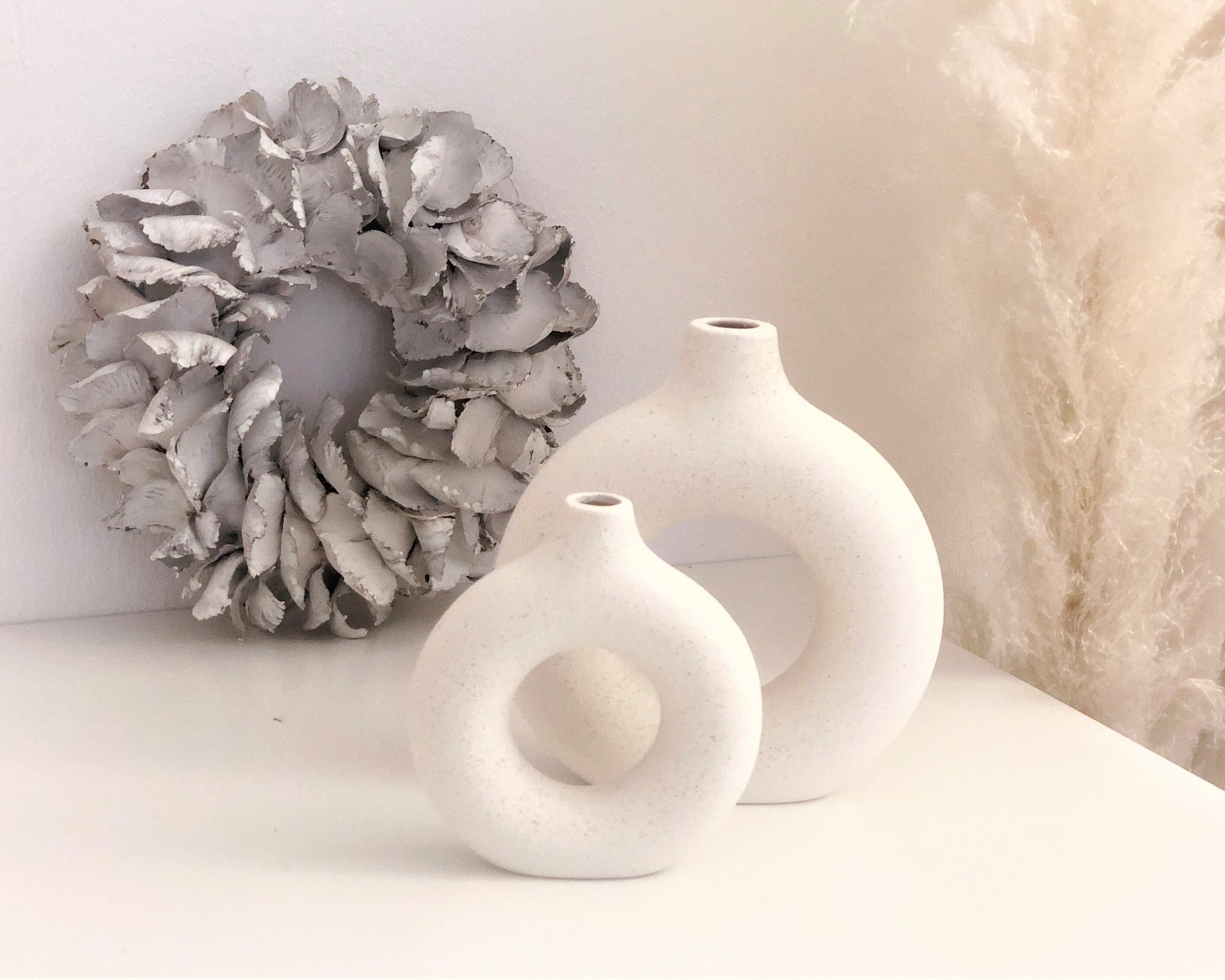 Donut Vasen unterschiedliche Größen | Deko Objekte | Nordic Stil | Skandi | Vase rund mit Loch