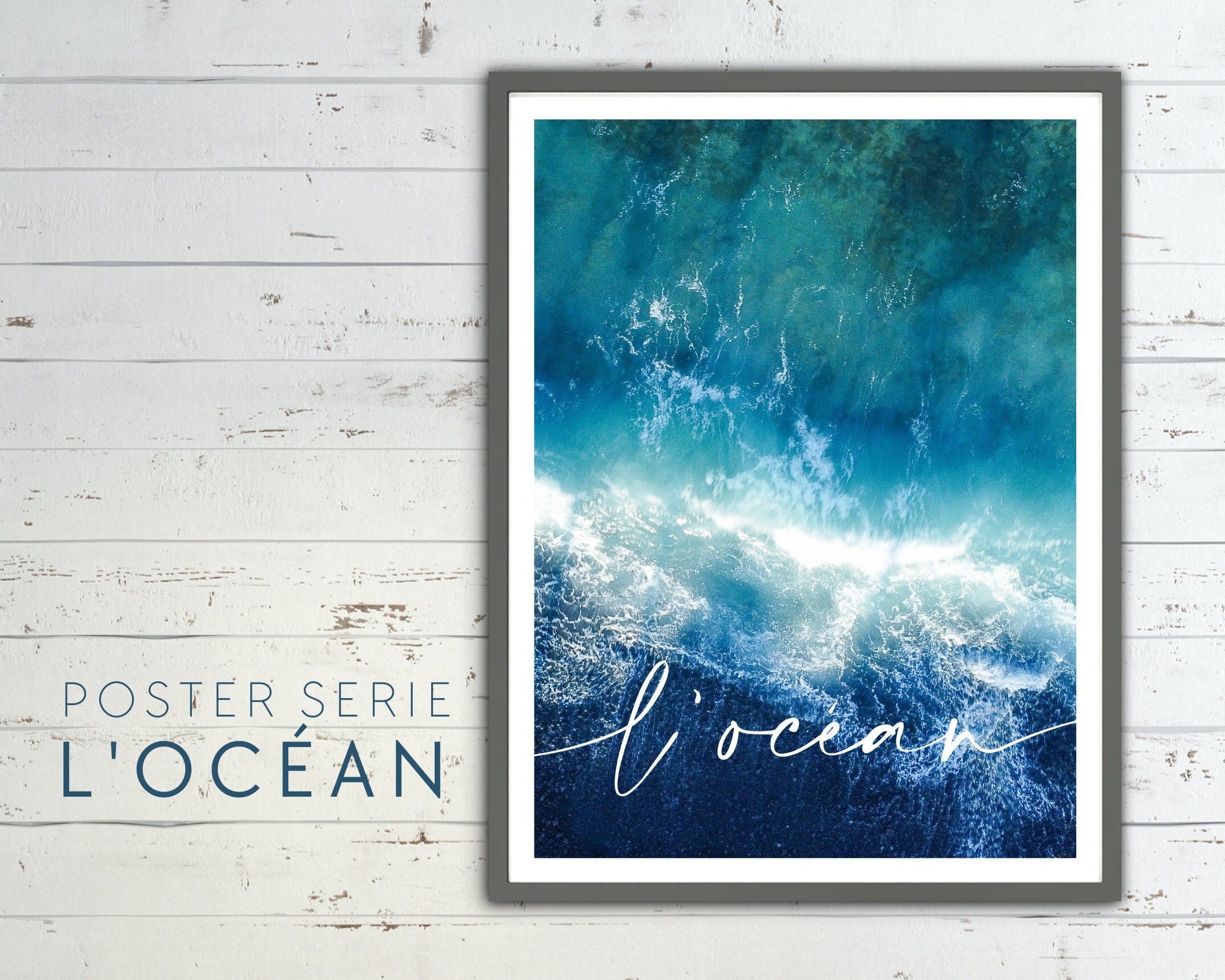L' océan | Poster vom Meer | Beach | maritim | Bilder Serie | Wand Deko | Meeresposter | Ozean | Strandposter