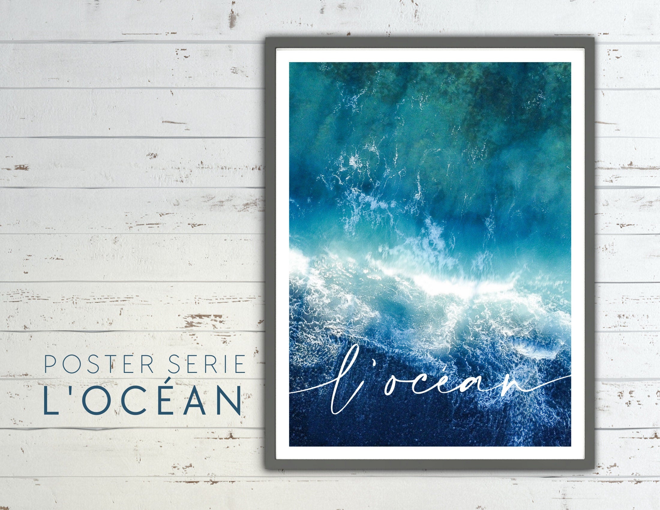 L' océan | Poster vom Meer | Beach | maritim | Bilder Serie | Wand Deko | Meeresposter | Ozean | Strandposter