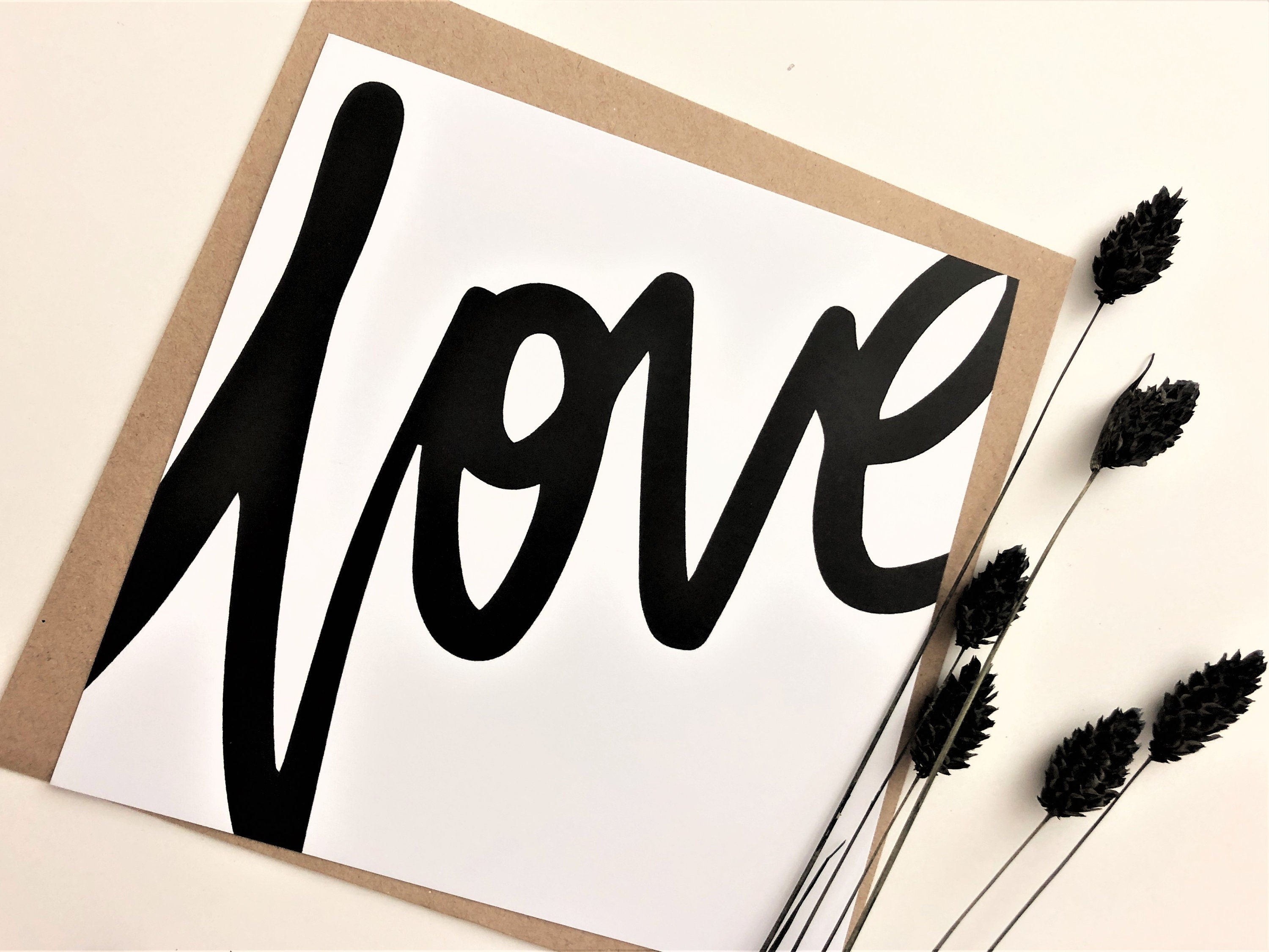 Karten-Set Quadratische Karten | Love | To the moon and back | Valentinstag