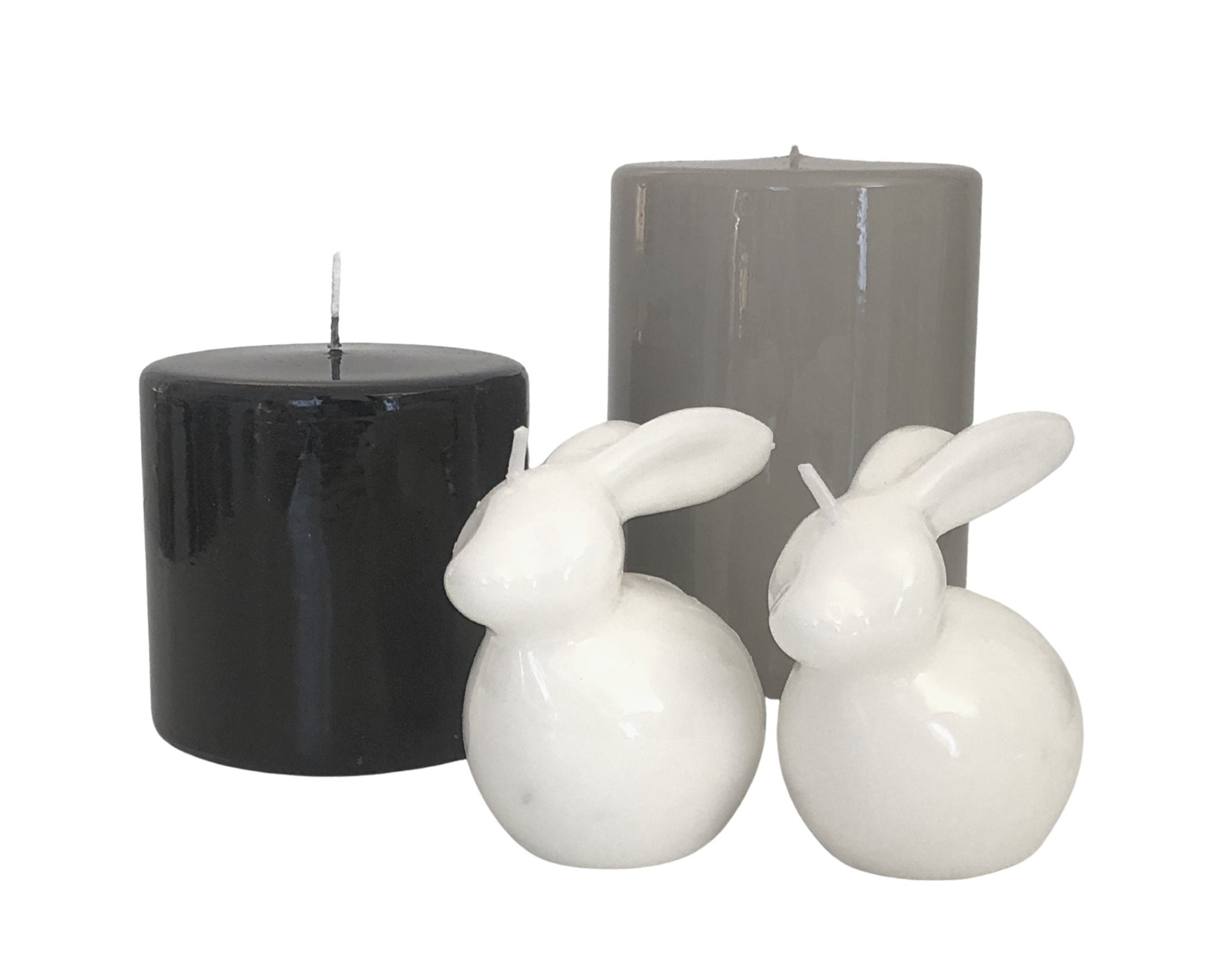 Osternest mit Hase | Hasenkerze | weißer Hase | skandinavisch Ostern | Osterdeko