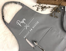Grill Schürze für Papa | BBQ Schürze | schwarz oder grau | Geschenk Vater Bruder Freund Mann