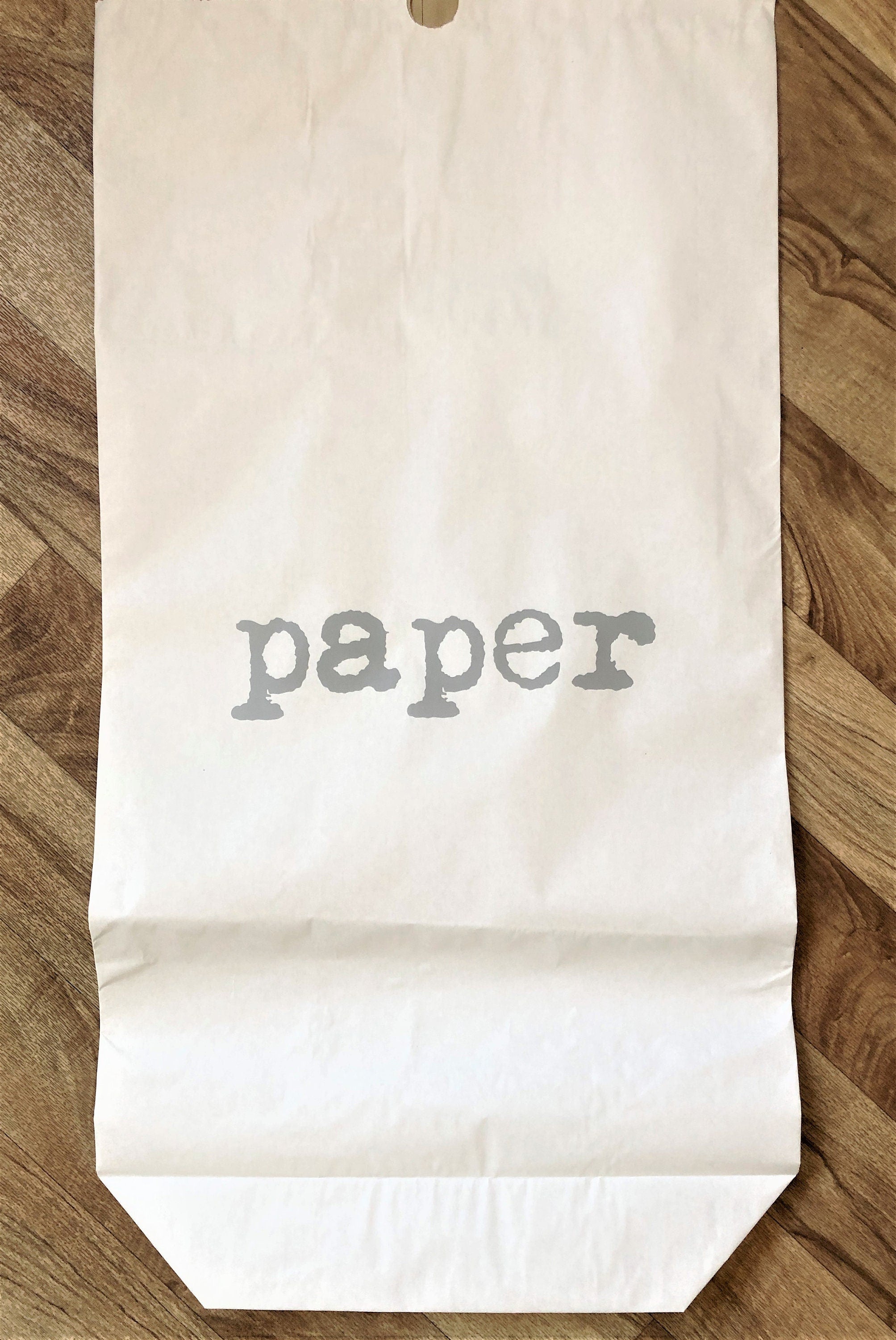 XXL Papiersack aus Kraftpapier | Aufbewahrung Papier | Utensilo | Beschriftung in neon pink schwarz oder grau | Tüte Sack Beutel
